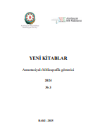 Yeni kitablar 2024 (№3): Annotasiyalı biblioqrafik göstərici